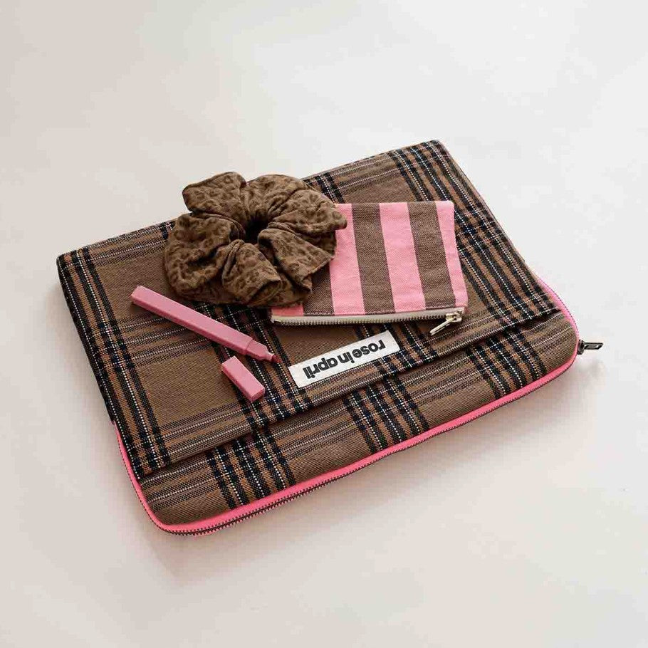 Porte-monnaie Marie rayures - Funky pink/olive