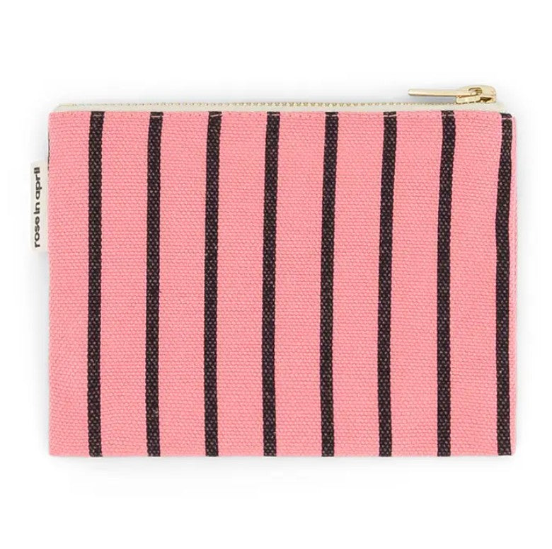 Porte-monnaie Marie rayures tennis - funky pink