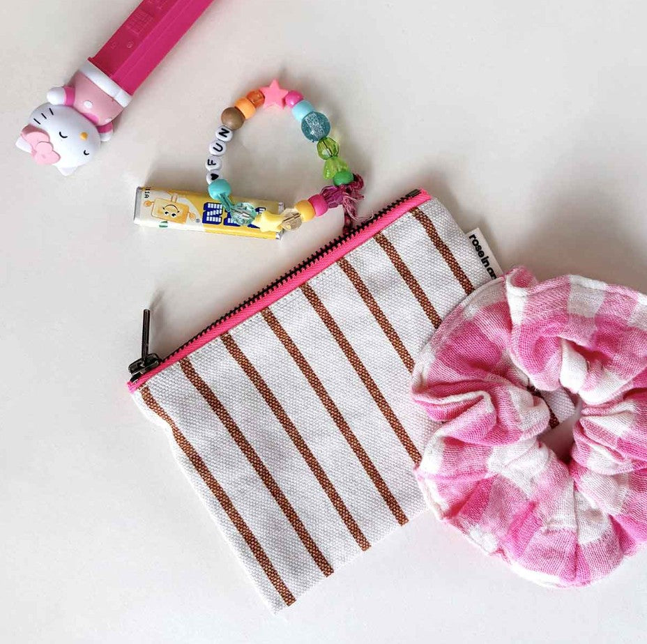 Porte-monnaie Marie - Tennis - Greige / Pécan