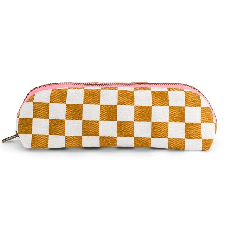 Trousse Gaston - Damier - Caramel