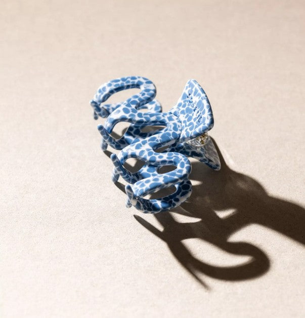 Pince à cheveux - Wave - Denim