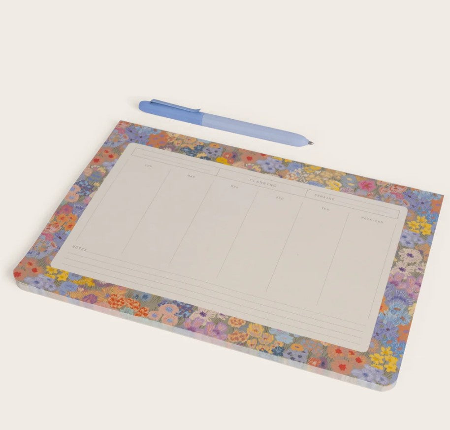 Semainier Mille fleurs