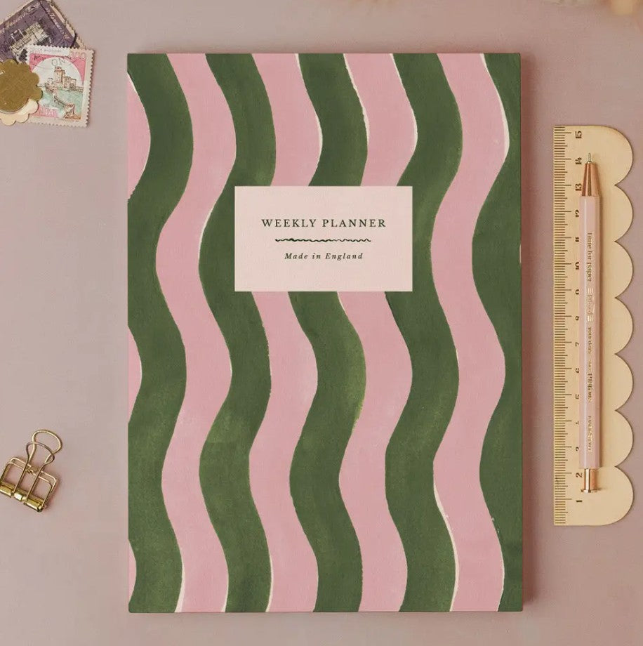 Plannificateur hebdomadaire - Painted waves
