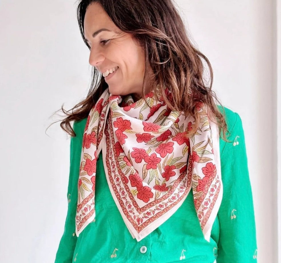 Foulard Jaipur - Grenat