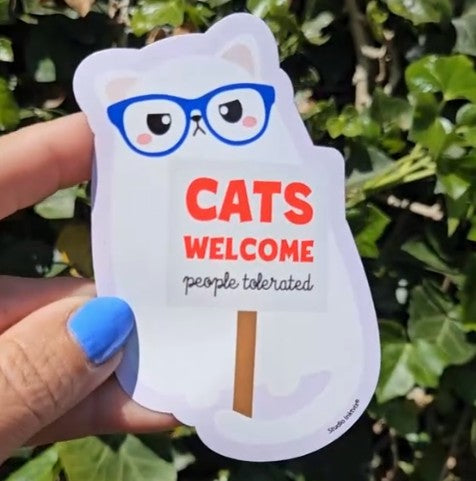Sticker - Cats welcome