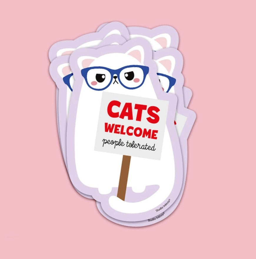 Sticker - Cats welcome