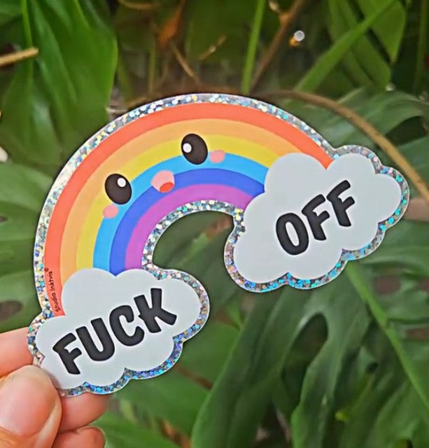 Sticker - Rainbow fuck off
