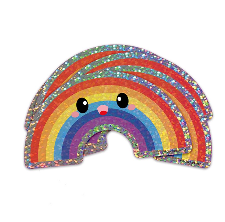 Sticker - Rainbow glitter