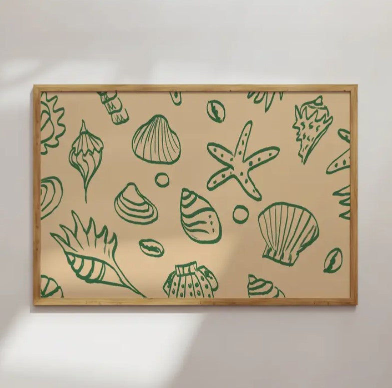 Affiche A4 - Coquillages