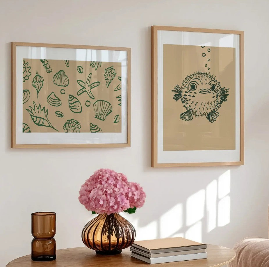 Affiche A4 - Coquillages