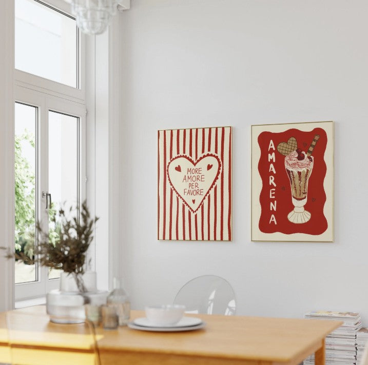 Affiche A5 - More amore per favore