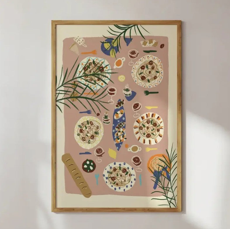 Affiche A3 - Table dressée