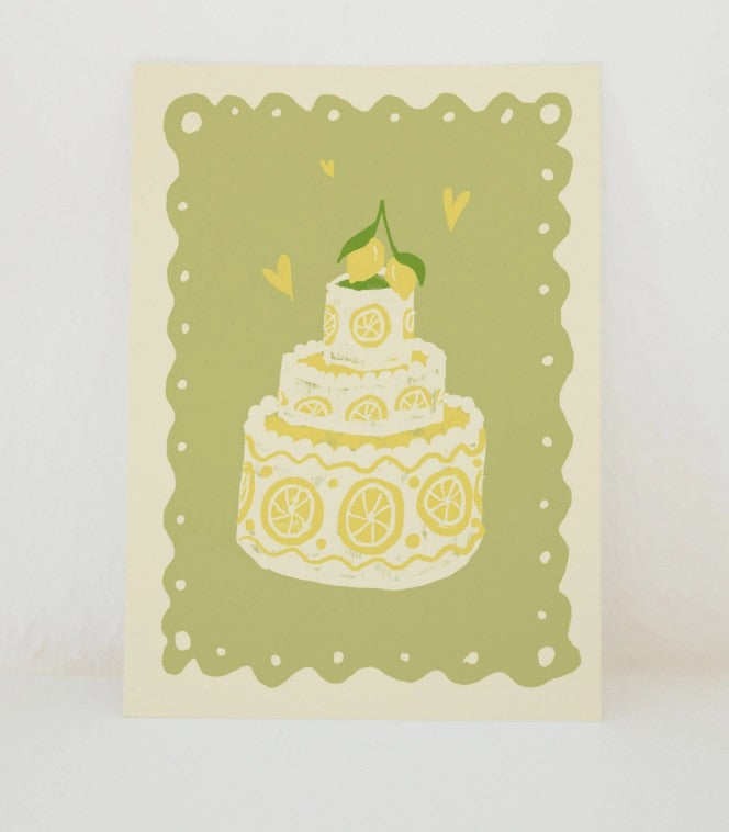 Carte postale - Gateau au citron