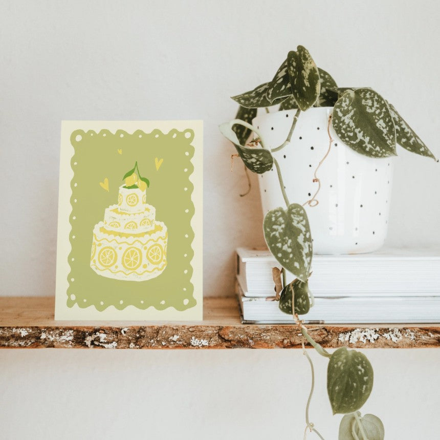 Carte postale - Gateau au citron