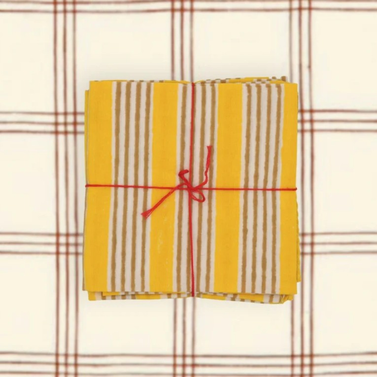 Serviette de table en tissu - Alice - Gold