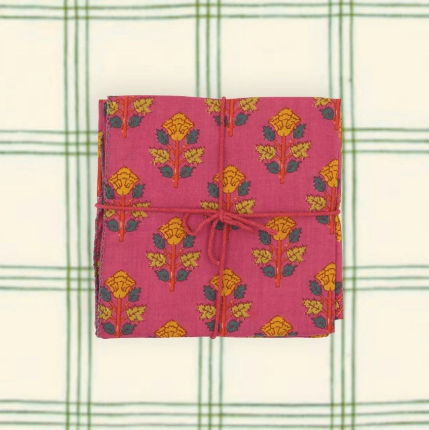 Serviette de table en tissu - Belladone - Carmine