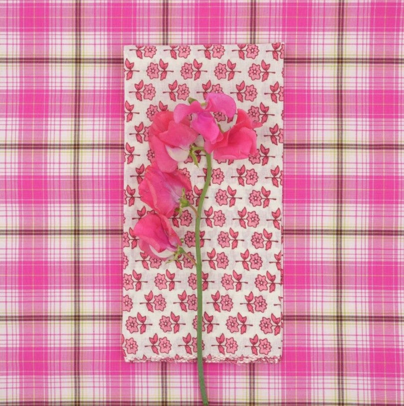 Serviette de table en tissu - Bourrache - Fadded