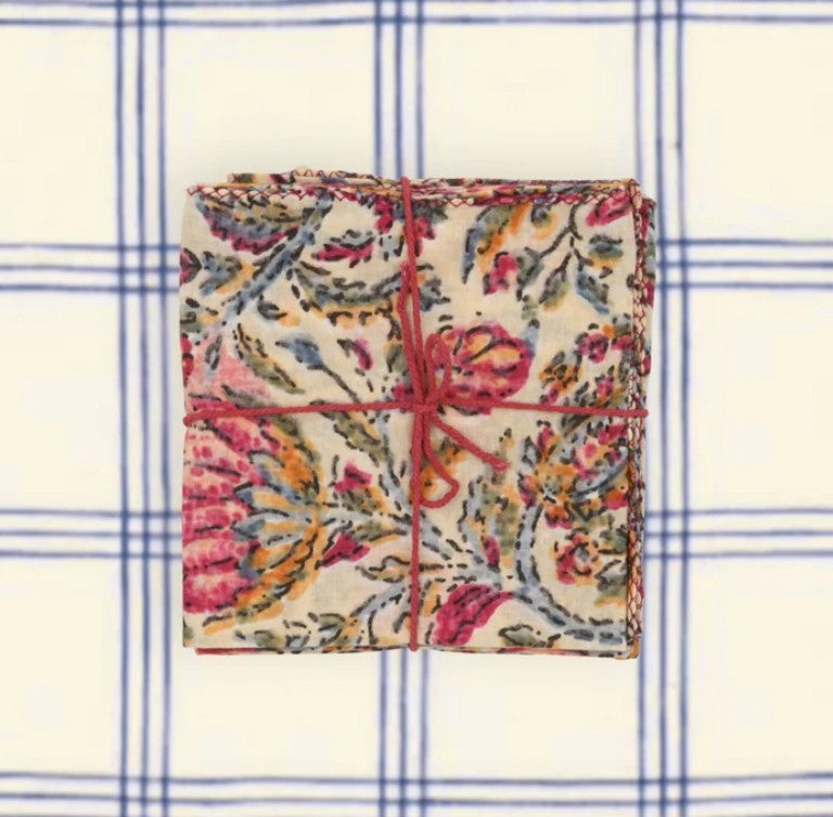 Serviette de table en tissu - Hysope - Fadded