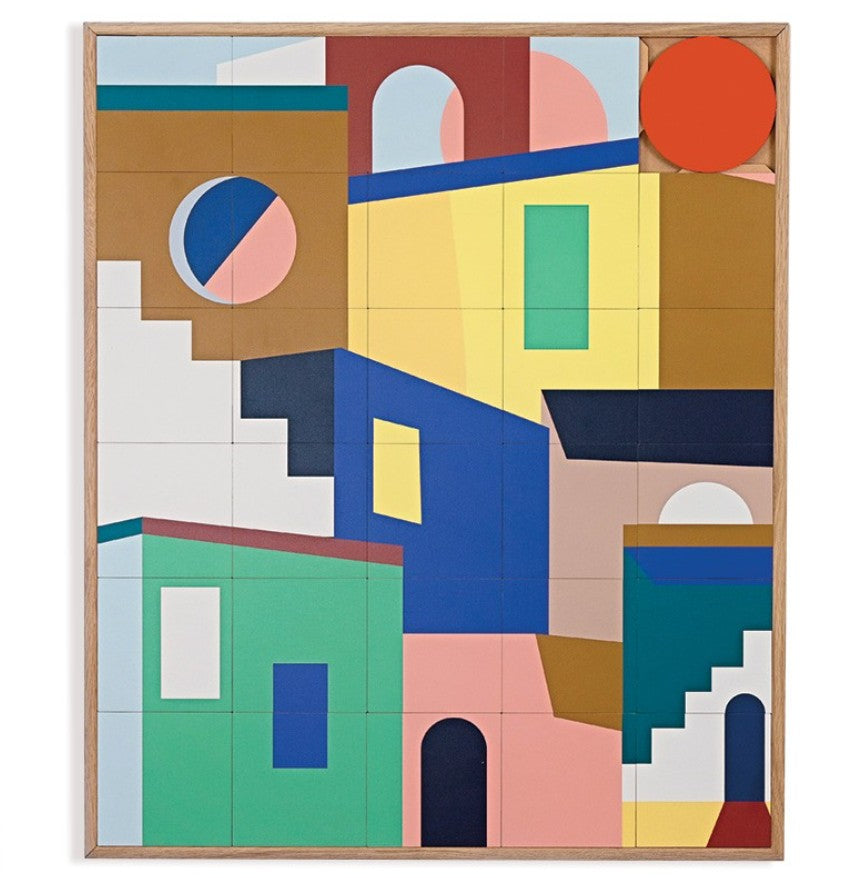 Tableau Décoratif Mural Artistique en Bois - Favela