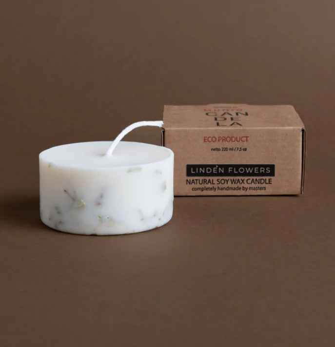 Soy wax candle - 220ml - Linden flowers