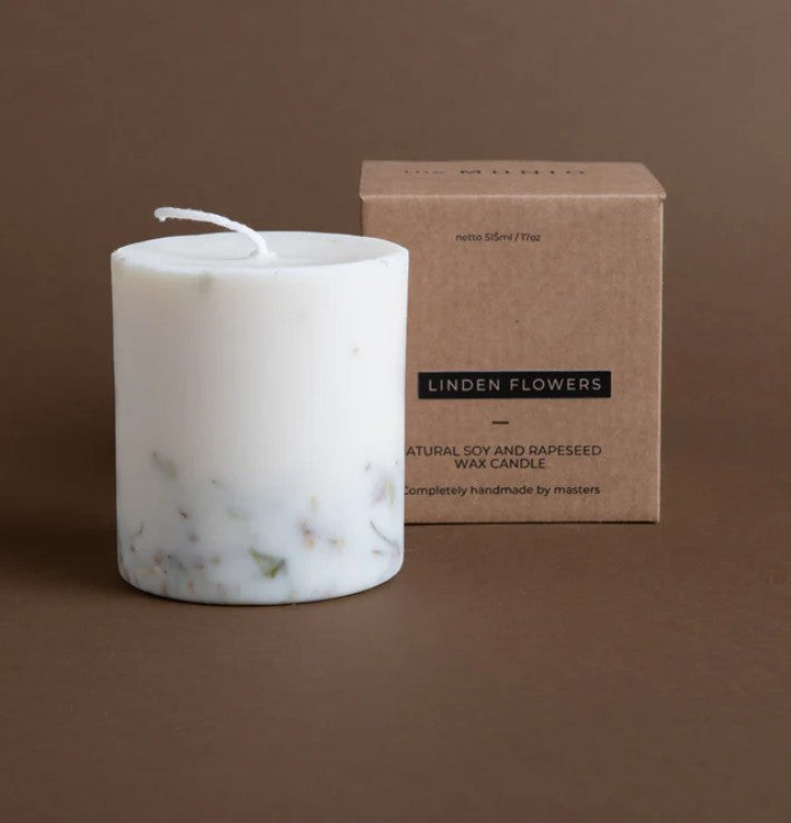 Soy wax candle - 515ml - Linden flowers