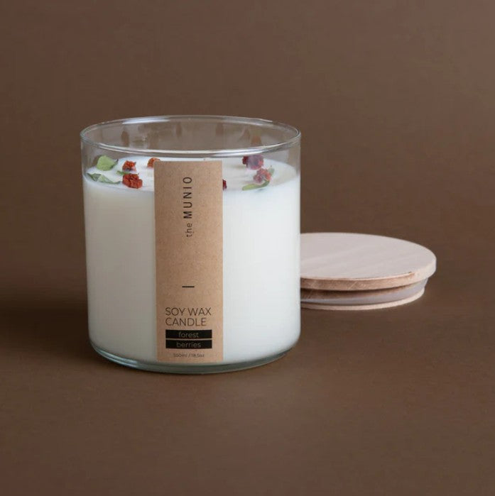 Soy wax candle - 550ml - Forest berries