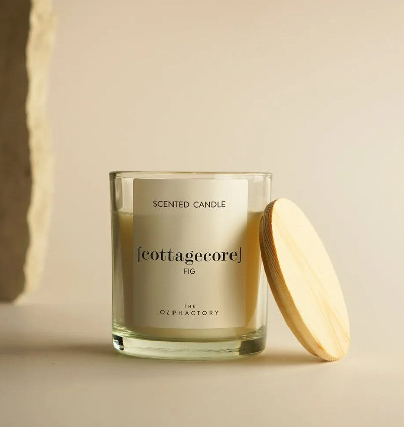 Bougie en verre 200g - Cottagecore - Fig