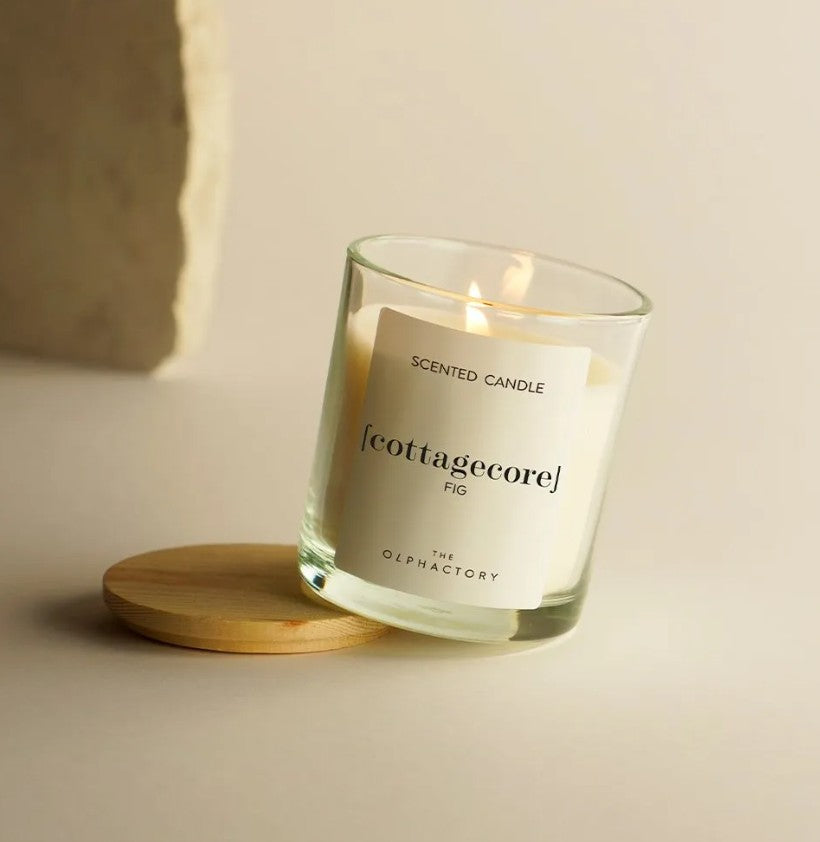 Bougie en verre 200g - Cottagecore - Fig
