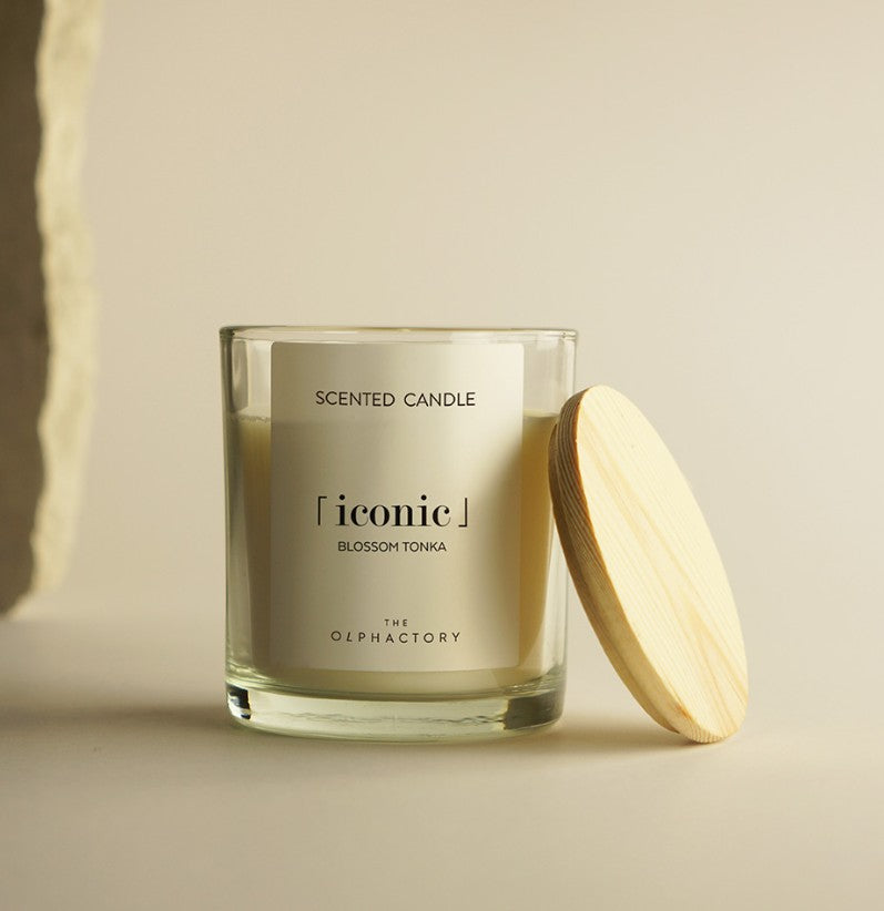 Bougie en verre 200g - Iconic - Blossom Tonka