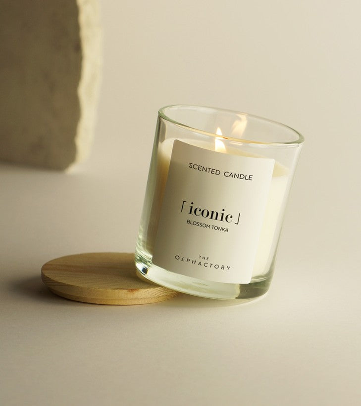 Bougie en verre 200g - Iconic - Blossom Tonka