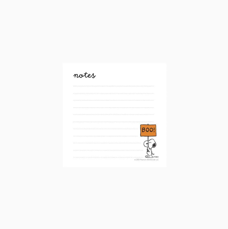 Bloc-notes carré Snoopy - Boo