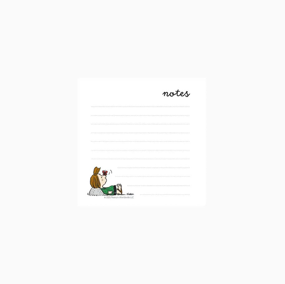 Bloc-notes carré Snoopy - Peppermint Patty