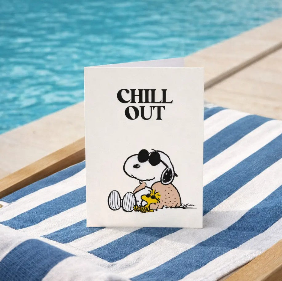 Carte double avec enveloppe - Snoopy - Chill Out