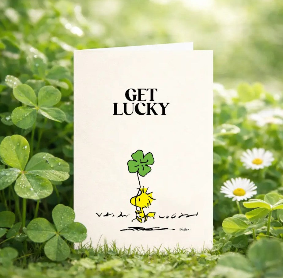 Carte double avec enveloppe - Snoopy - Get Lucky