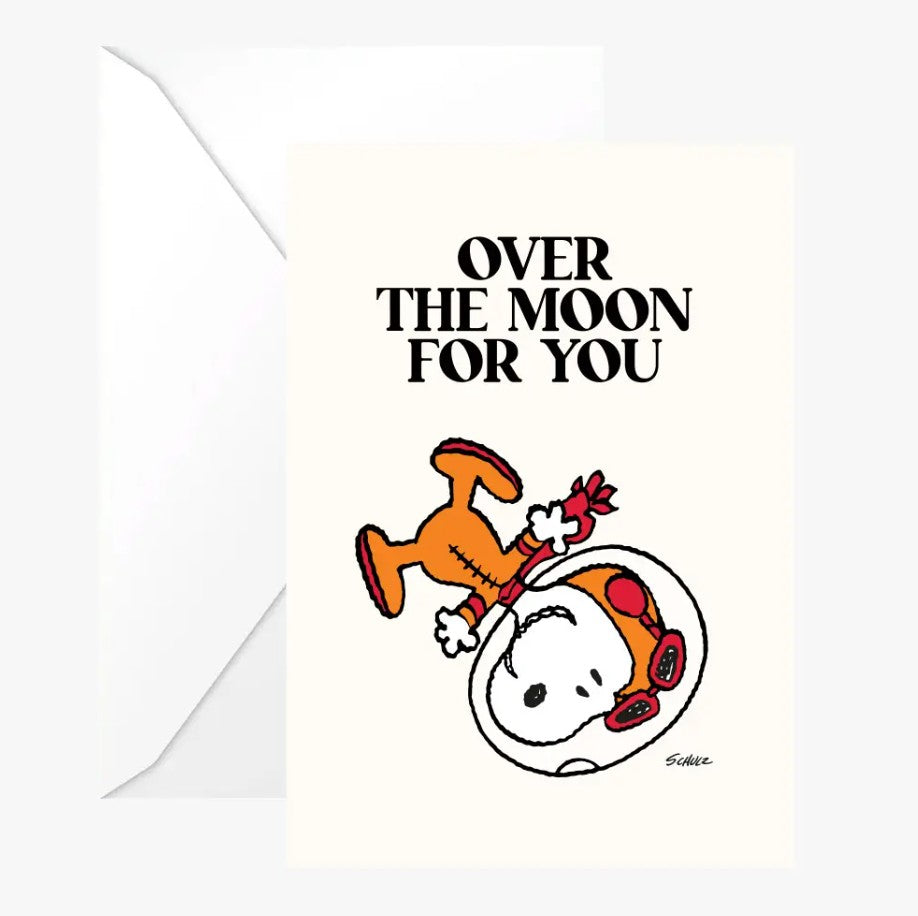 Carte double avec enveloppe - Snoopy - Moon