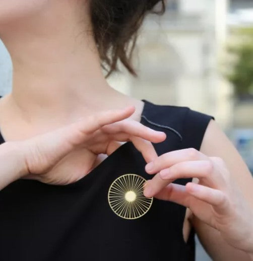 Broche magnétique - Solar - rosé