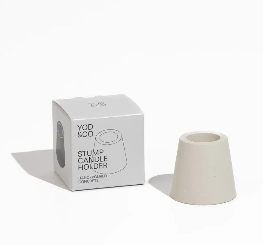 Bougeoir souche gris clair