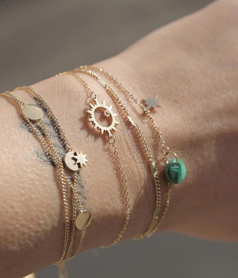 Bracelet Manureva - Malachite